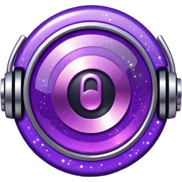 glitter music purple cyberpunk emoji