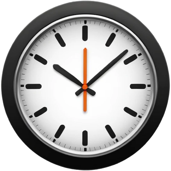 simple clock icons emoji