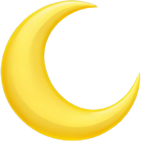 Crescent moon emoji