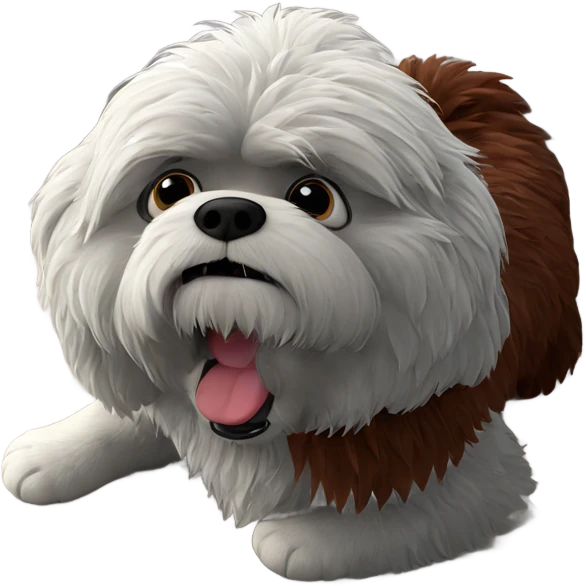 fluffy animal indoors focus emoji