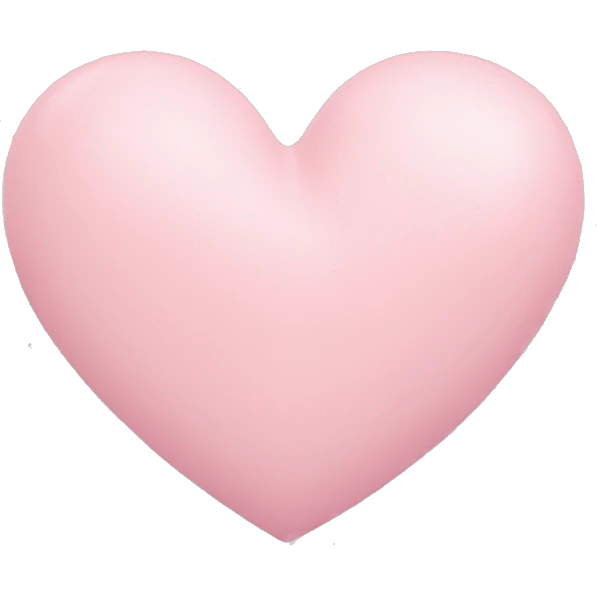 pastel pink heart emoji