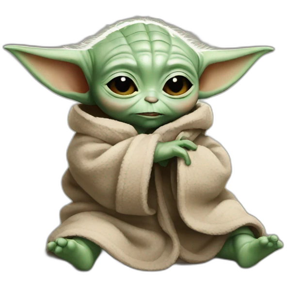 Baby Yoda hurt emoji