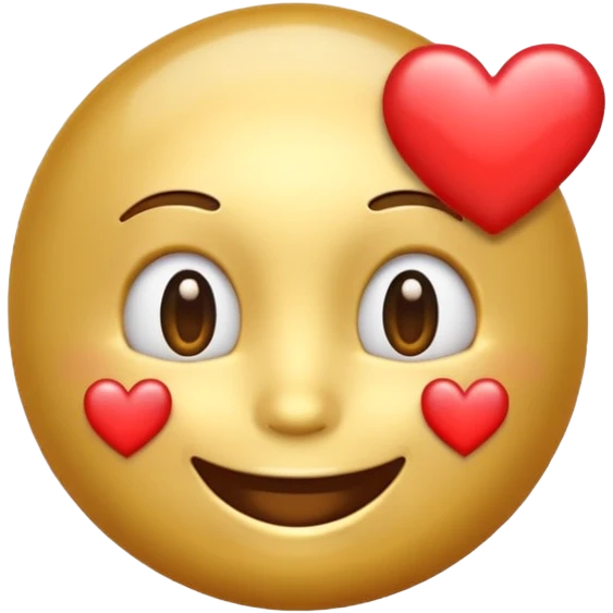 Emoji with hearts emoji