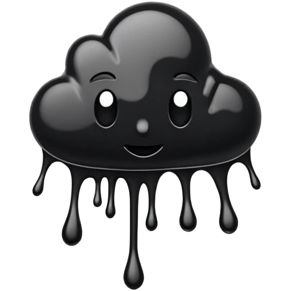 black ink splatter spill emoji