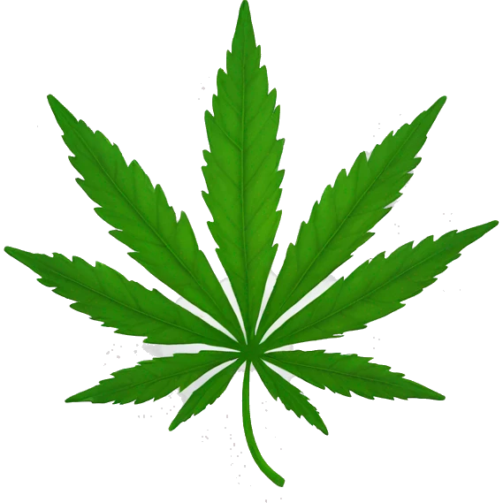 a weed leaf emoji