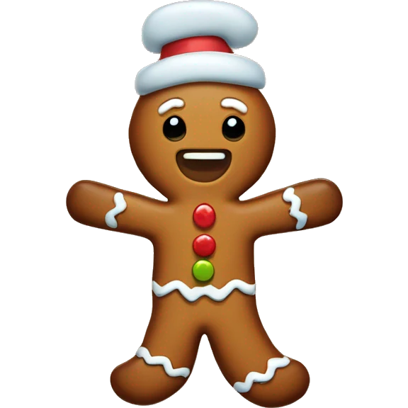Gingerbread man  emoji