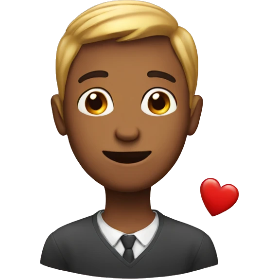 Love, man, heart emoji