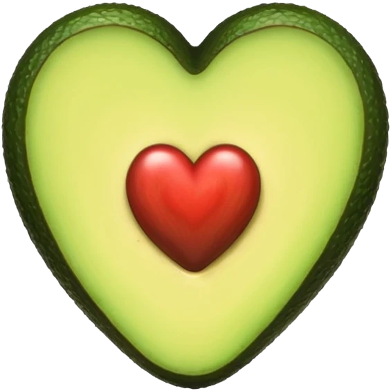 Coração de abacate emoji