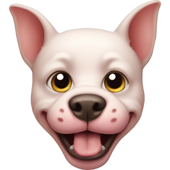 Cat or dog or pig emoji