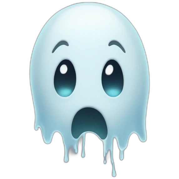 crying ghost emoji
