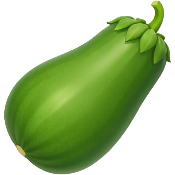 zucchini-shaped cartoon nose emoji