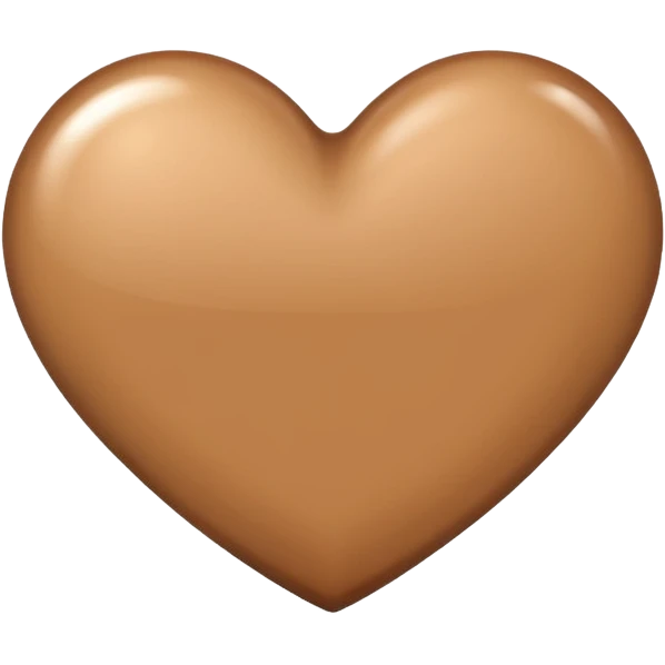 сгенерируй сердце светло-коричневого цвета emoji