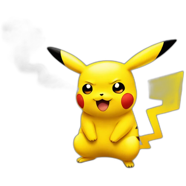 Pikachu smoke emoji