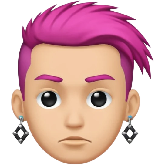 punk man wearing earrings emoji