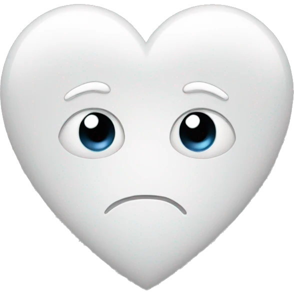 White heart  emoji