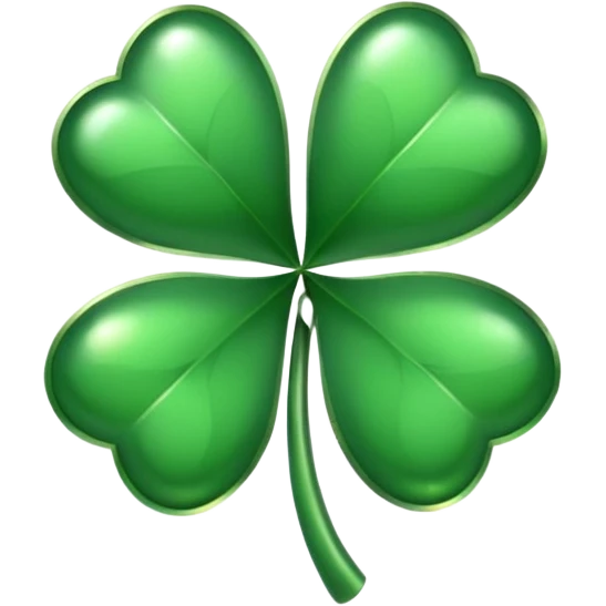 Lucky clover charm 
 emoji