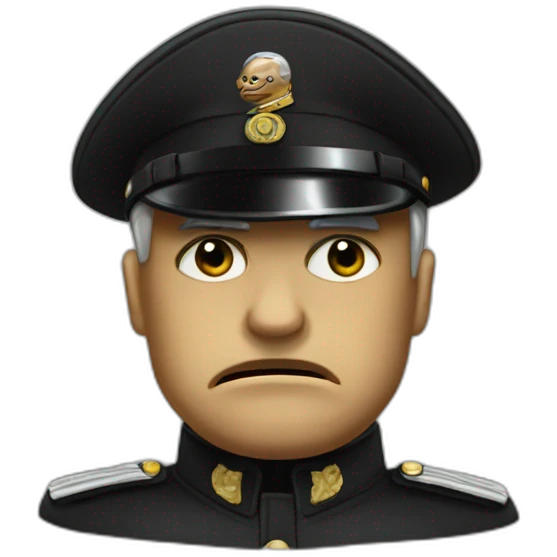 Mussolini angry emoji