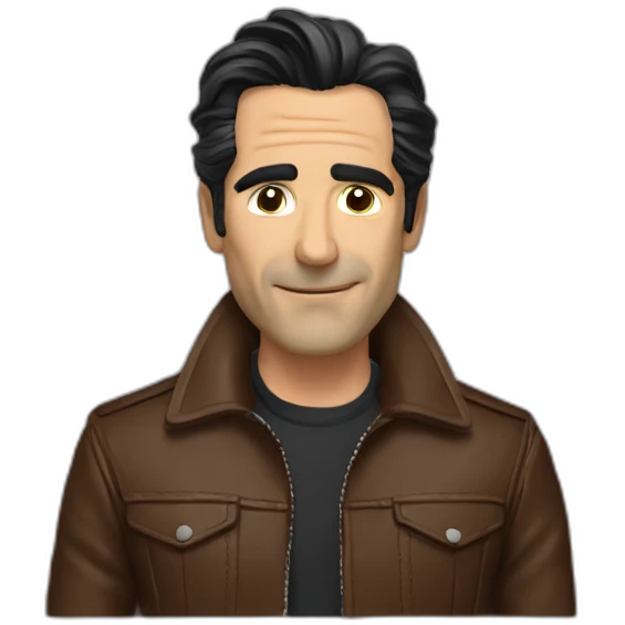 Ben Chaplin brown leather jacket emoji