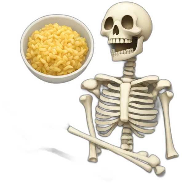 Skeleton dinner emoji