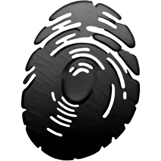 black fingerprint emoji
