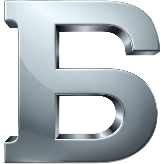 3D логотип буква F emoji