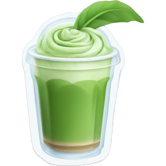 iced Matcha with latte emoji