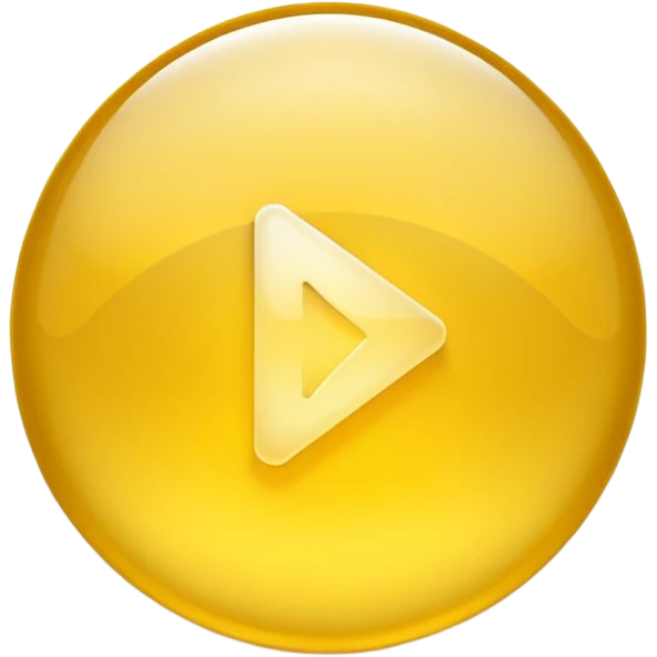 Graphic: 🎥 Play button icon (white) with yellow glow.
Animation: Play button pulses softly.
Background: Transparent.
 emoji