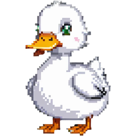 a funny duck thinking about what to eat today emoji