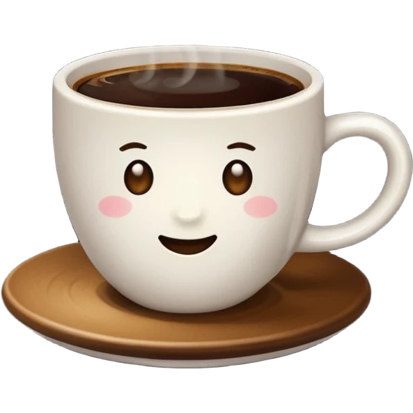 Coffee without Saucer. emoji
