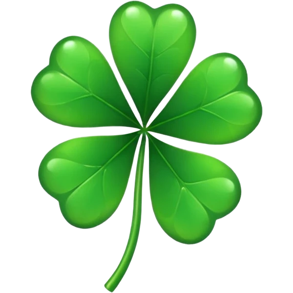 Trebol de 5 hojas emoji black clover emoji