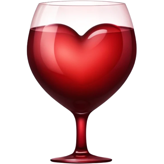 Wine red heart emoji