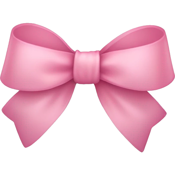 light pink ribbon bow emoji