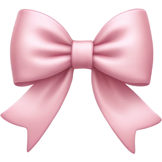 light pink bow emoji
