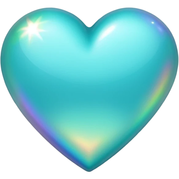 Cœur turquoise emoji