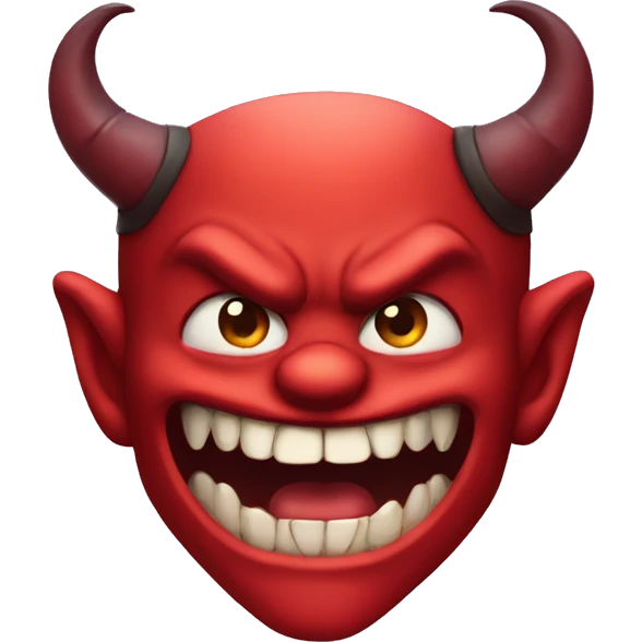 Devil with long sharp teeths emoji