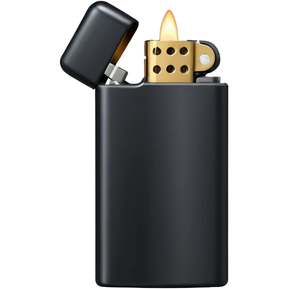 black lighter emoji