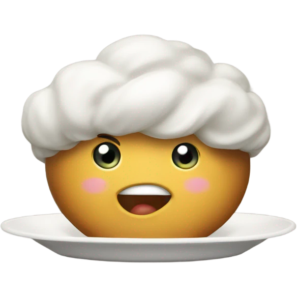 dish with foo emoji