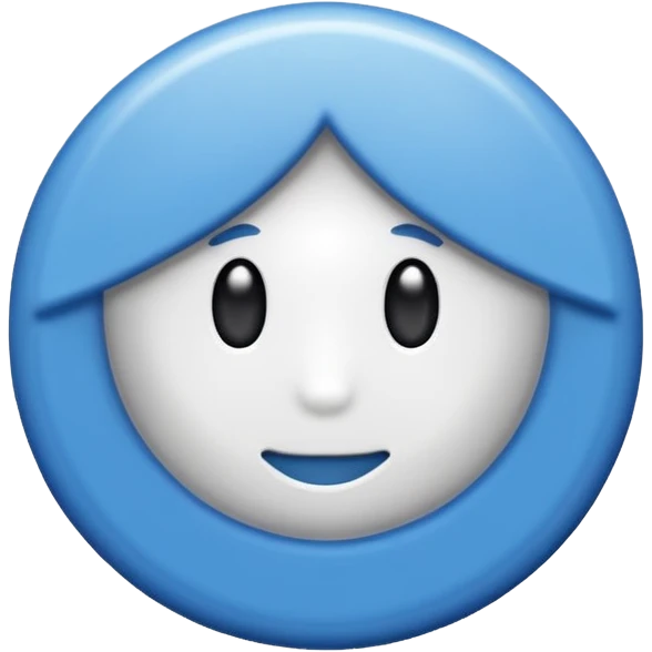 Quiero que hagas un círculo azul y con un chulo en el medio emoji