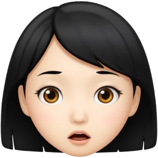 asian girl surprise face emoji