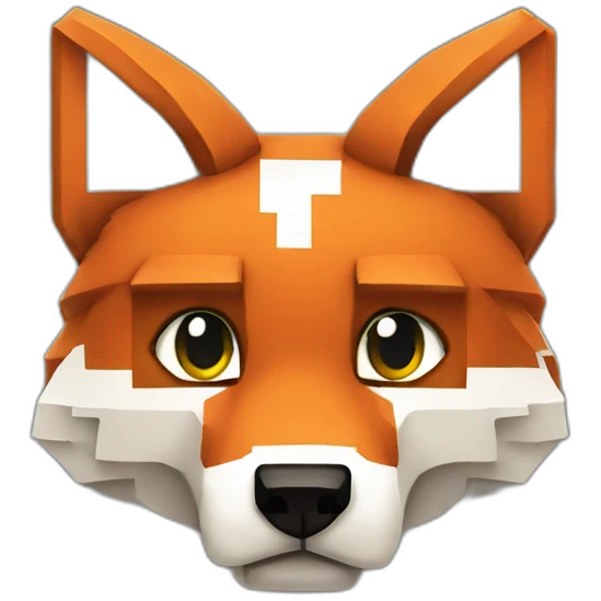 Minecraft fox emoji