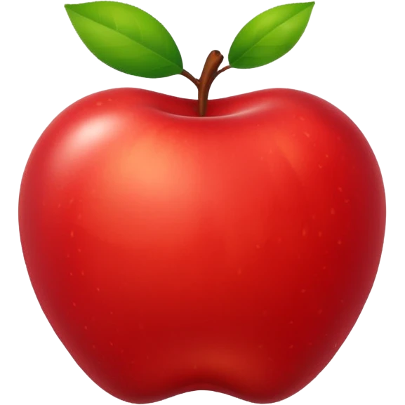 beautiful apple emoji