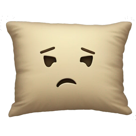 cartoon head buried in pillow emoji