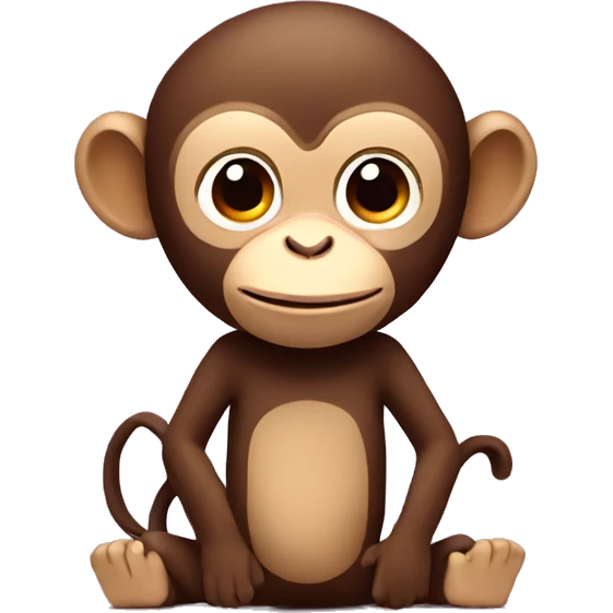 monkey with stuffed monkey emoji