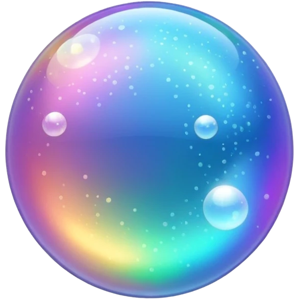 glitter bubbles cian emoji