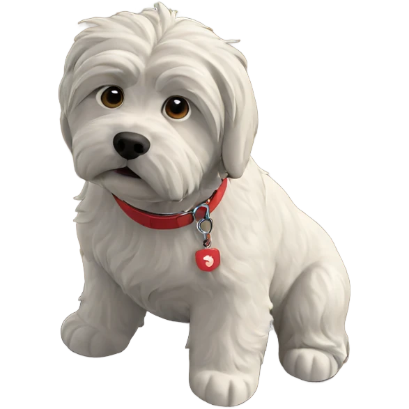 dog in sunny outdoor scene emoji