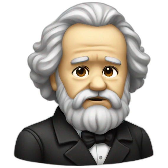 Crying Karl marx emoji