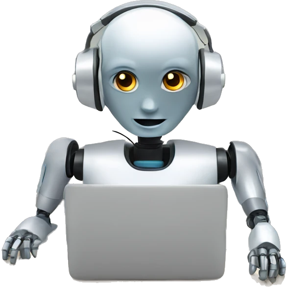 call center robot looks like robot emoji