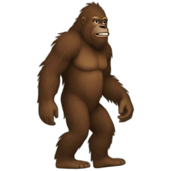 Bigfoot sign emoji