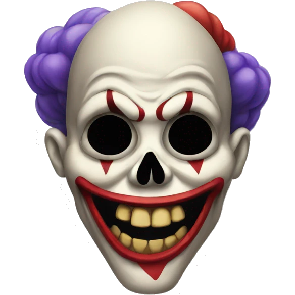 skull clown emoji