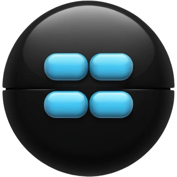 Píldora negra emoji